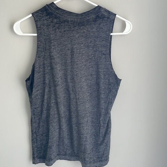 BUT FIRST, COFFEE dark Gray sleeveless T by Fifth Sun - X-Small - Picture 2 of 6